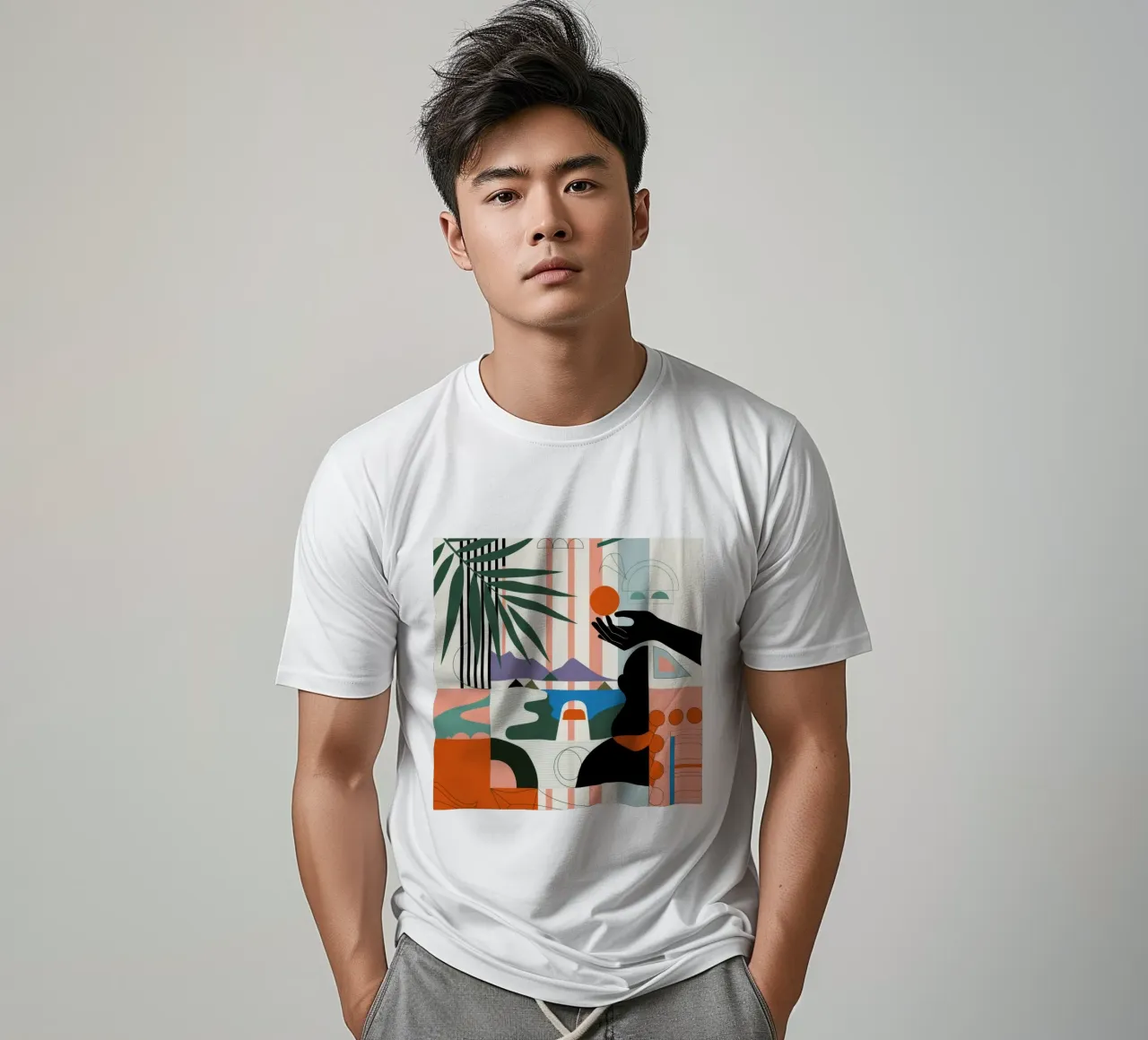 Geometric Harmony t-shirt by Emery Kate
