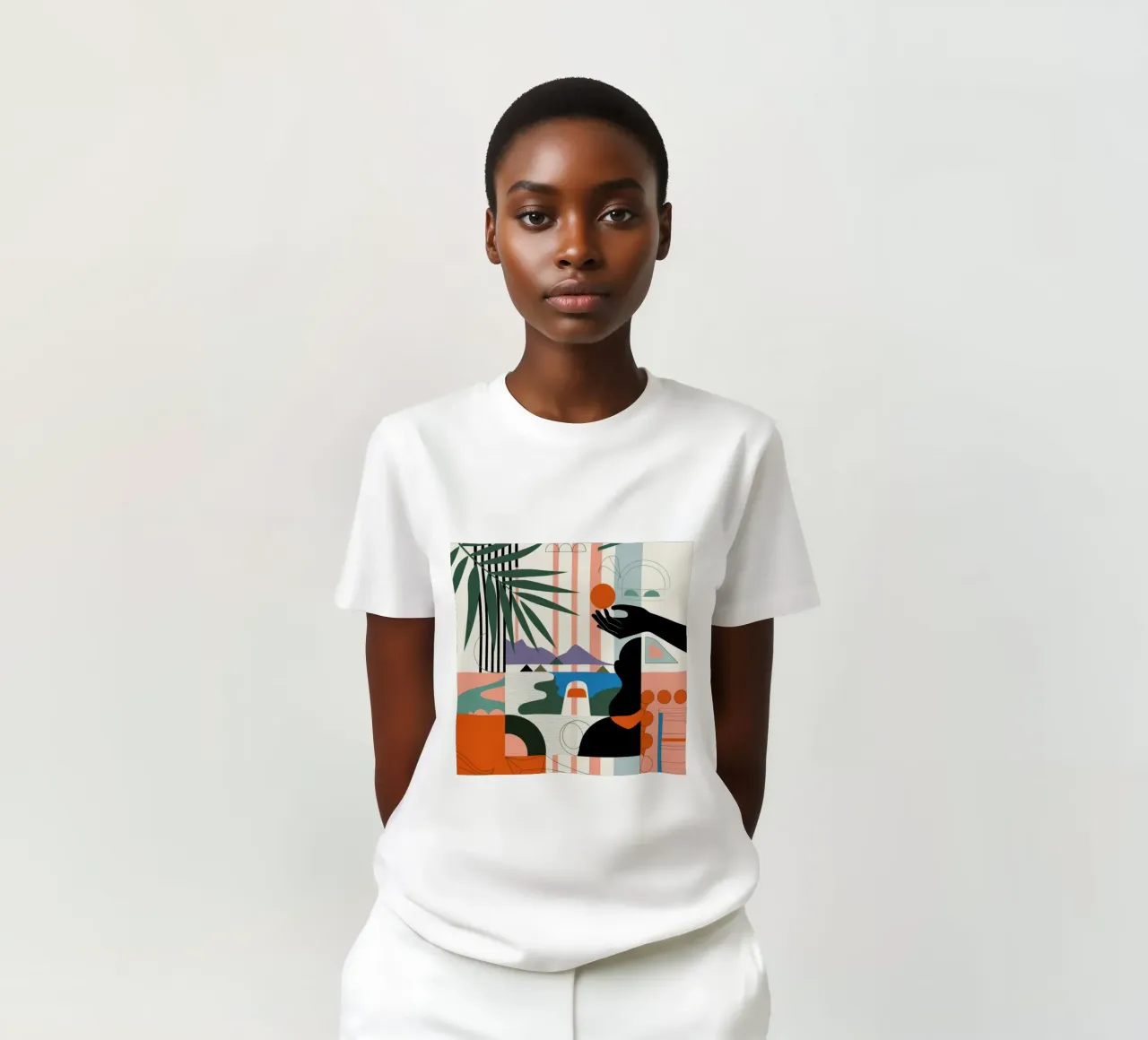 Geometric Harmony t-shirt by Emery Kate