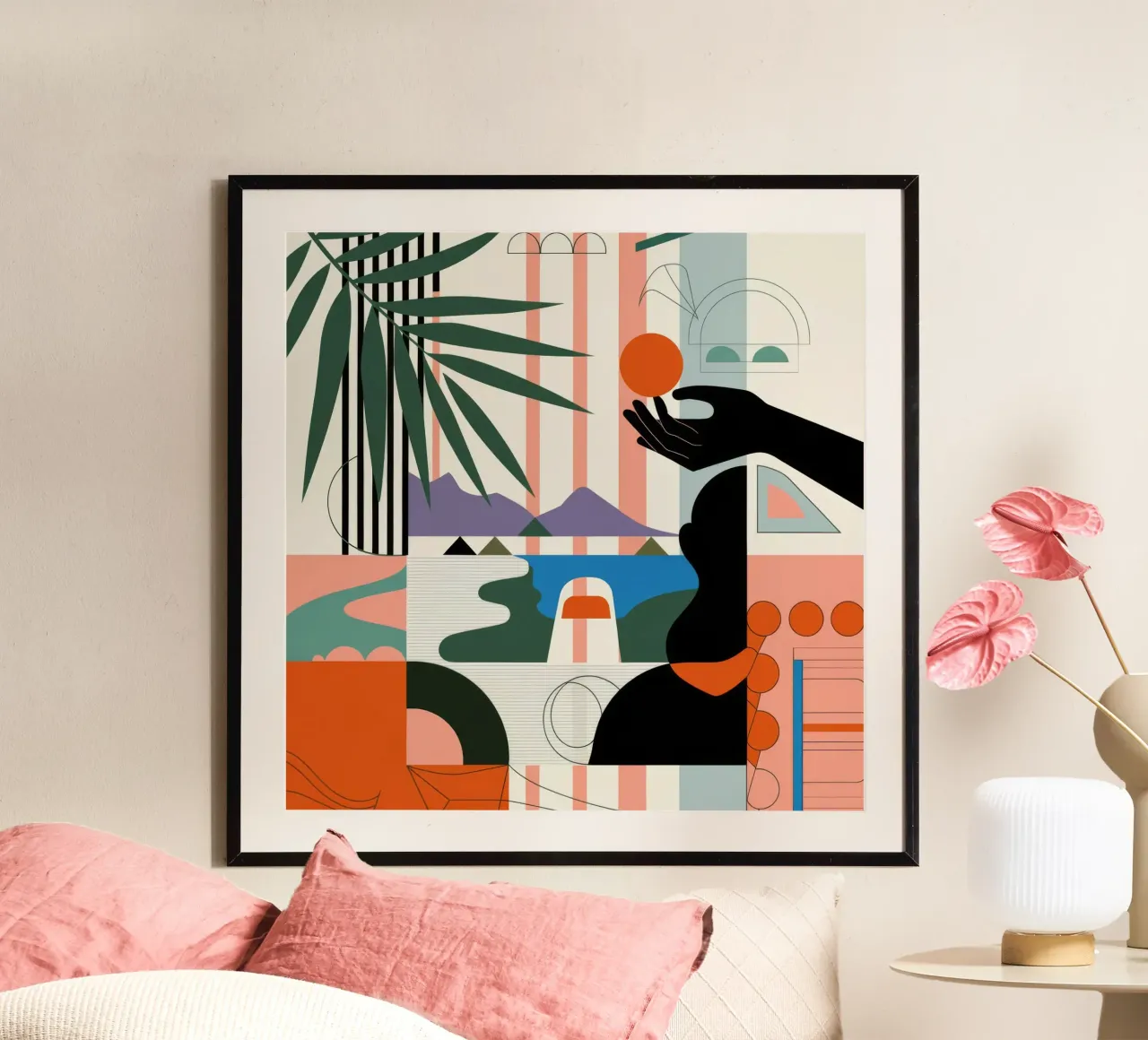 Geometric Harmony poster by Emery Kate