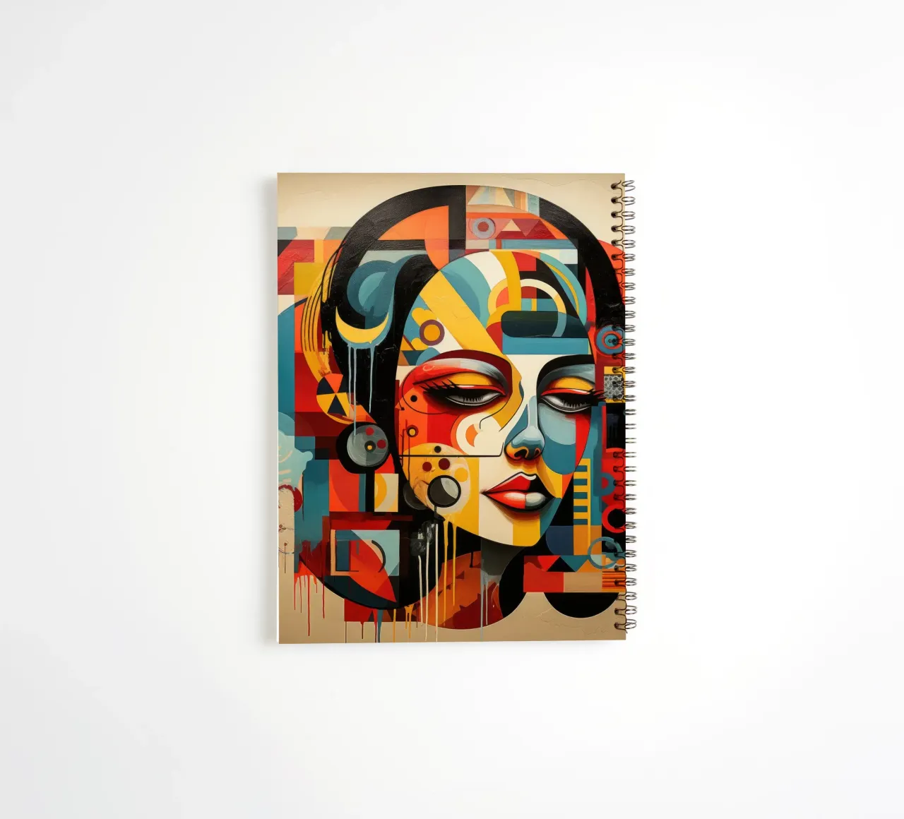 Abstrakte Formen Mexikanische Frau Ringbuch von Artful Muse