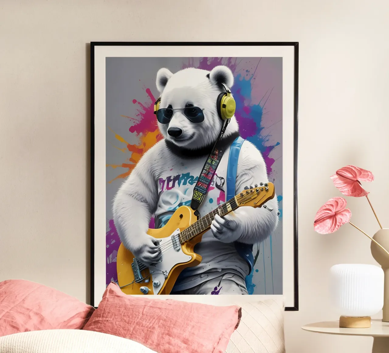 Panda che suona la chitarra poster da MakArena