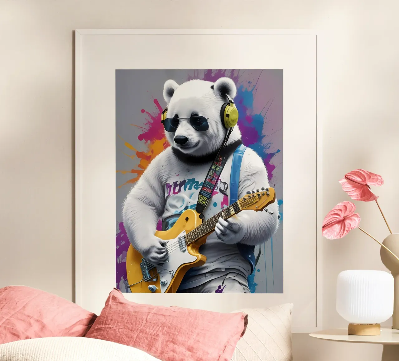 Panda che suona la chitarra poster da MakArena