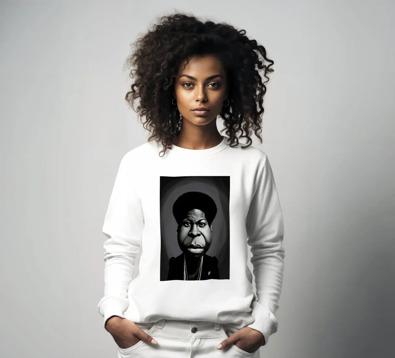 Nina Simone felpa da Rob Art | Illustration