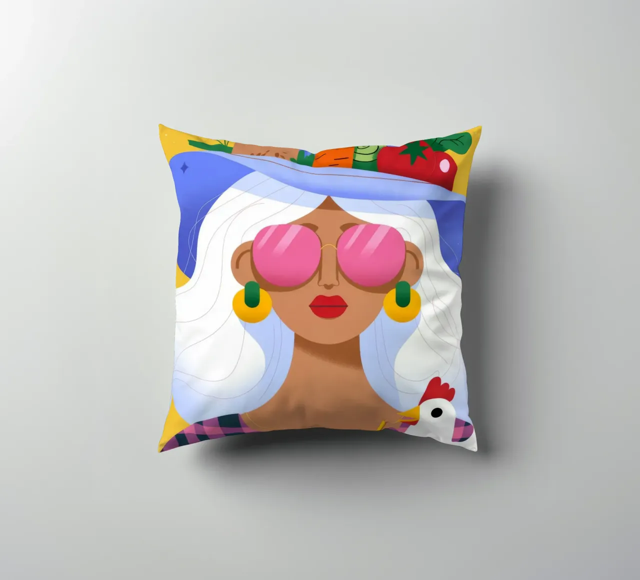 Harvest Hat decorative cushion by Emery Kate