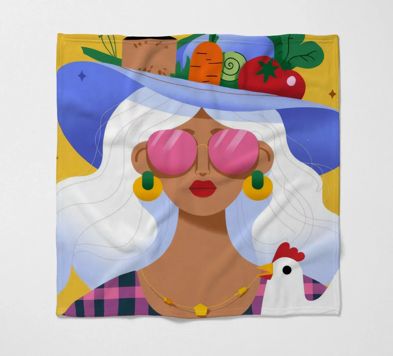 Cappello da raccolto coperta in pile da Emery Kate
