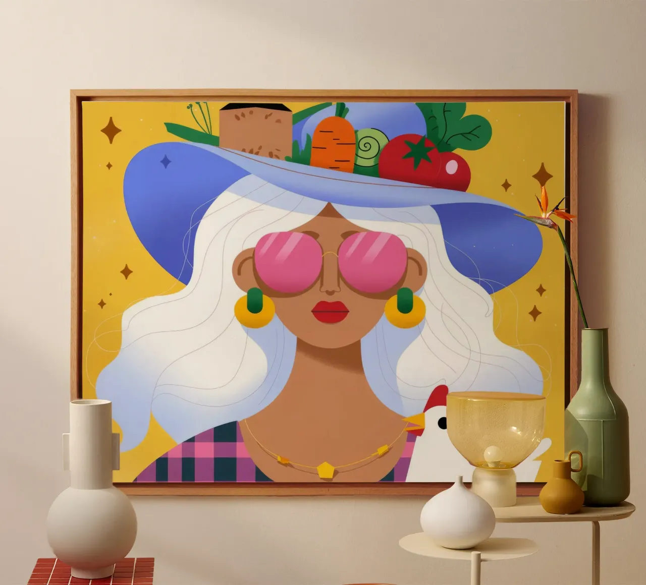 Harvest Hat canvas by Emery Kate