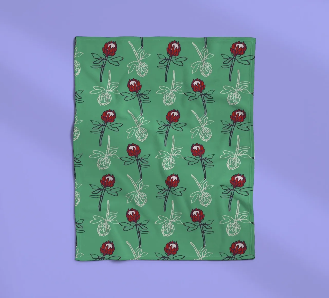 Pattern Love No 15 coperta in pile da treechild