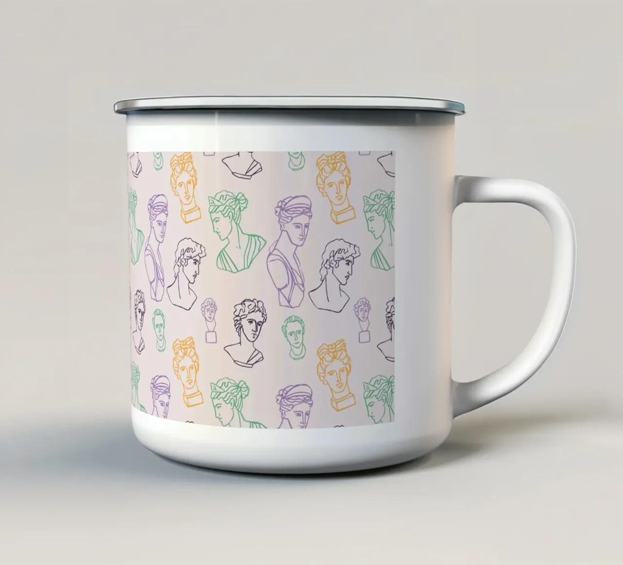 Pattern Love No 16 tazza in smalto da treechild