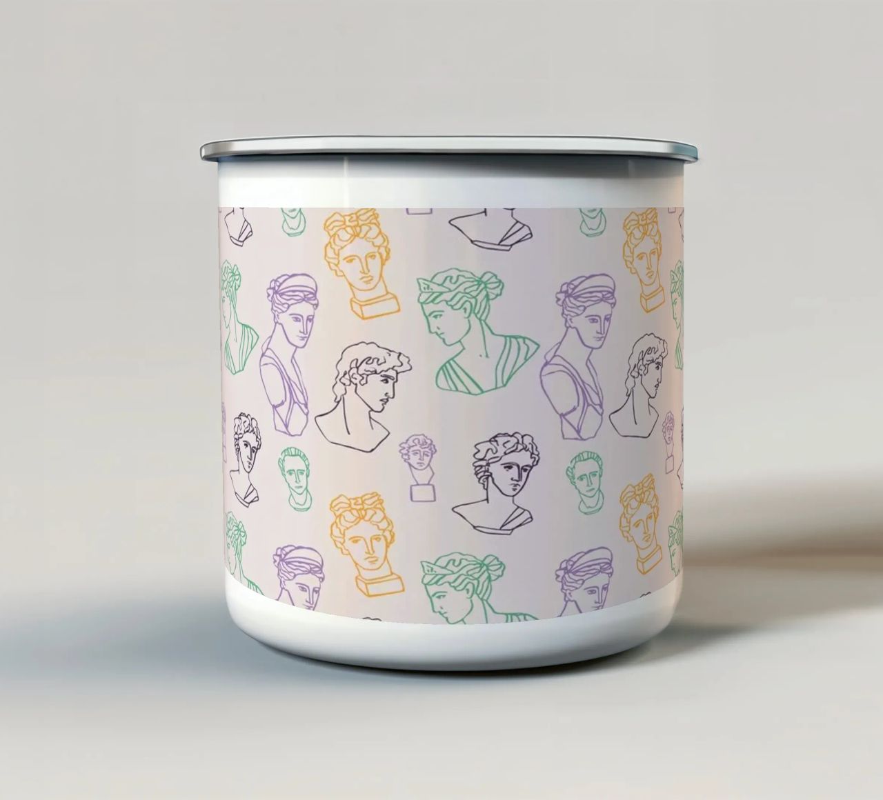 Pattern Love No 16 tazza in smalto da treechild
