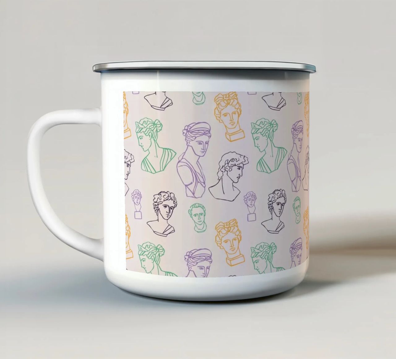 Pattern Love No 16 tazza in smalto da treechild