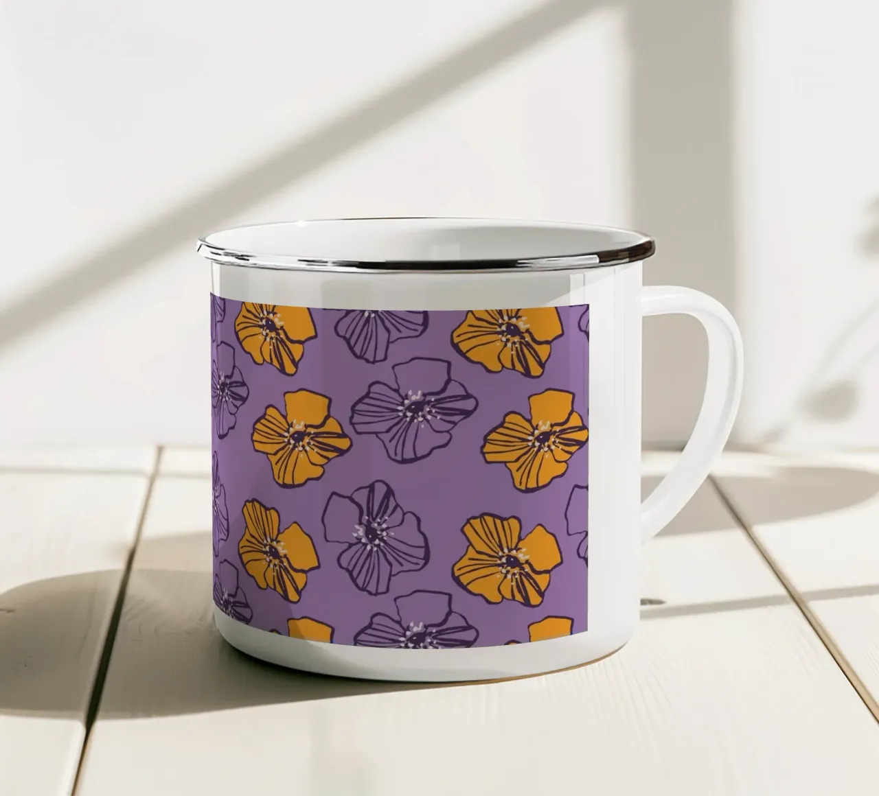 Pattern Love No 18 tazza in smalto da treechild