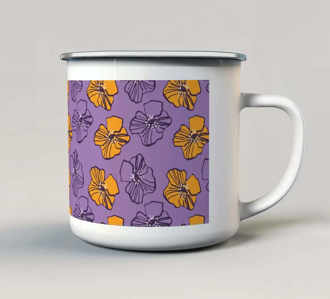 Pattern Love No 18 tazza in smalto da treechild