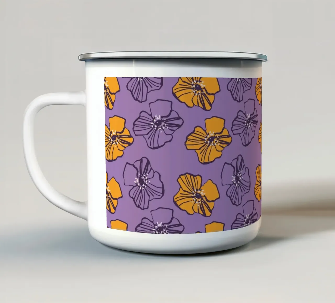 Pattern Love No 18 tazza in smalto da treechild