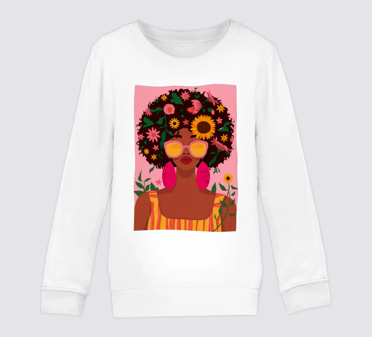 Bellezza afro floreale felpa bambino da Emery Kate