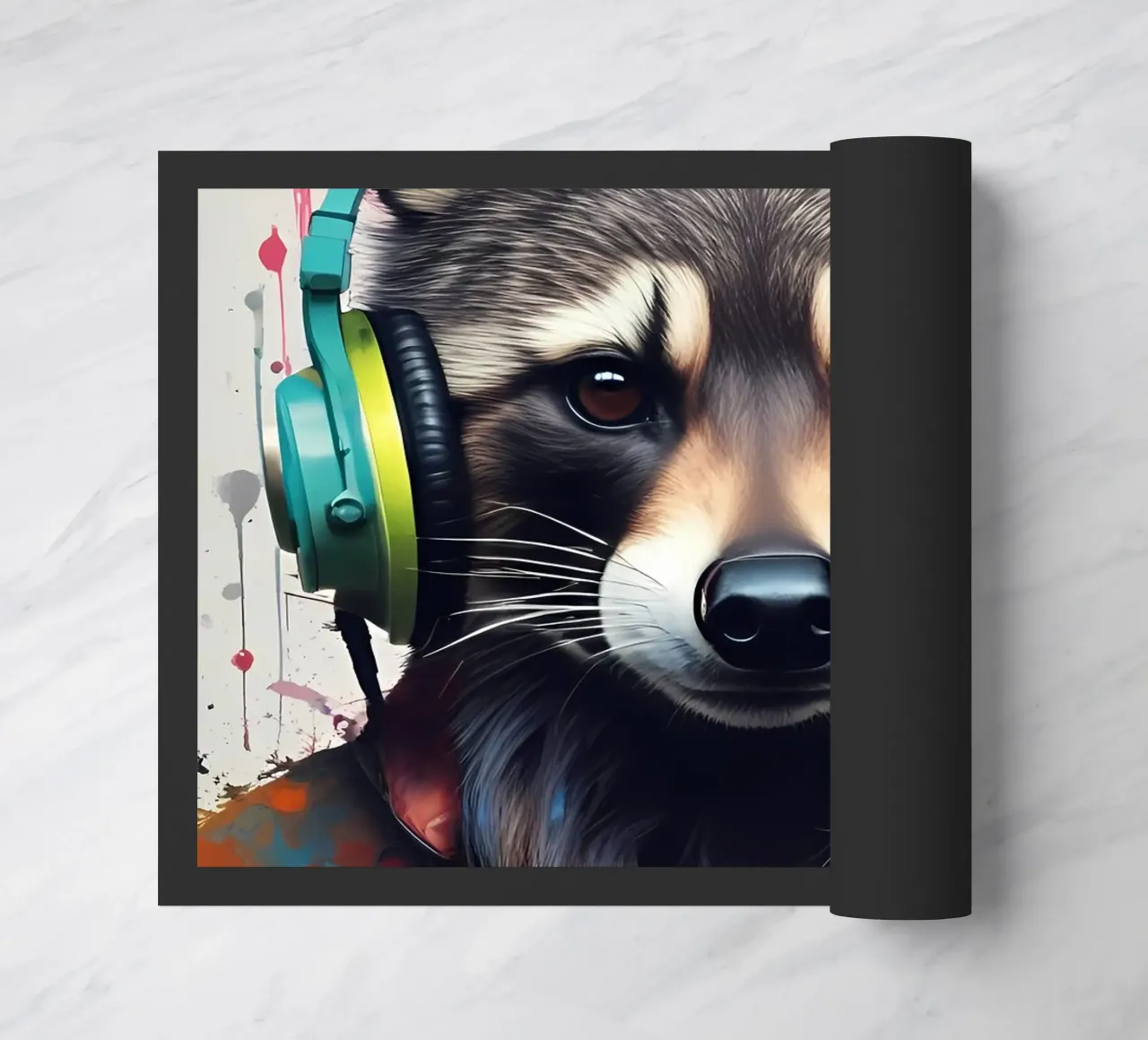 Procione in cuffia zerbino da MakArena