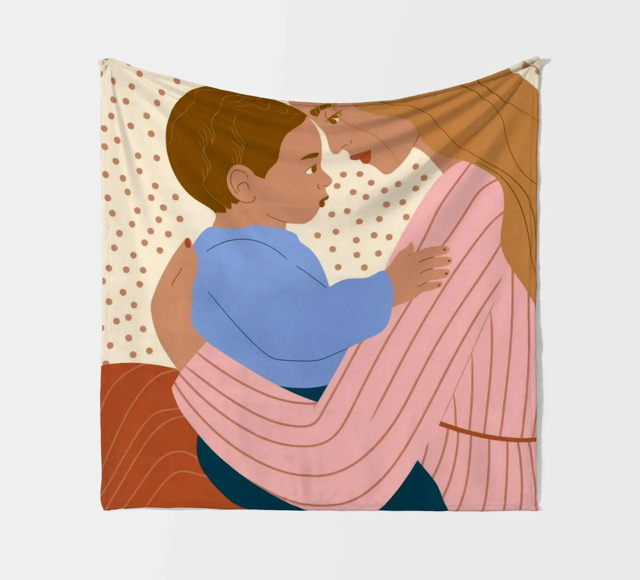 Mutter und Kind Fleecedecke von Emery Kate