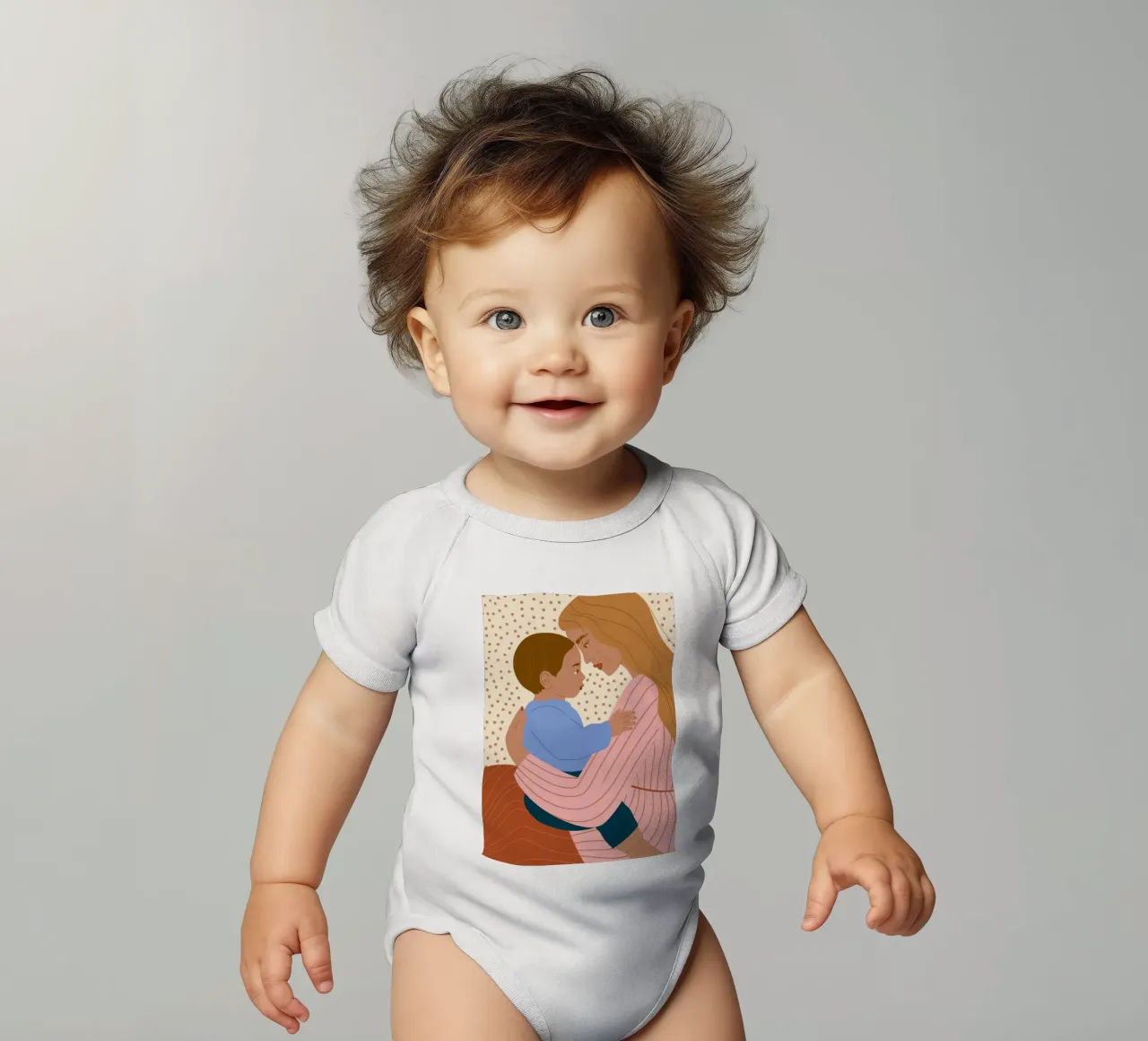 Mutter und Kind Kurzarm Babybody von Emery Kate