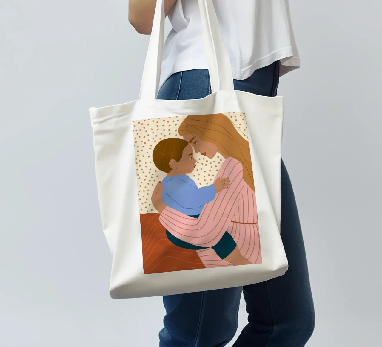 Mère et enfant tote bag de Emery Kate