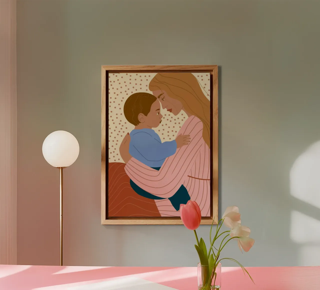 Mother and Child alu-dibond by Emery Kate