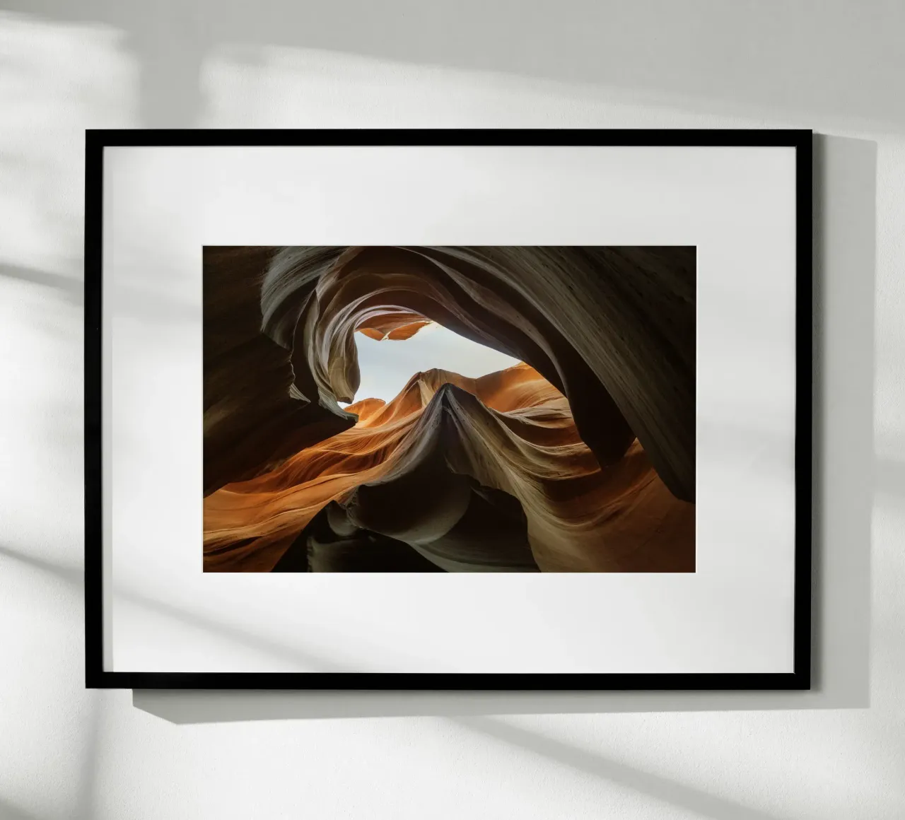 Antilope Canyon 1 poster con telaio in legno da Barbara Buderath Fotodesign