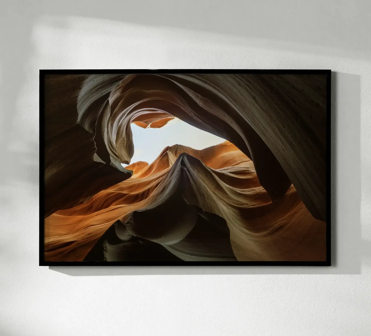 Antilope Canyon 1 poster con telaio in legno da Barbara Buderath Fotodesign