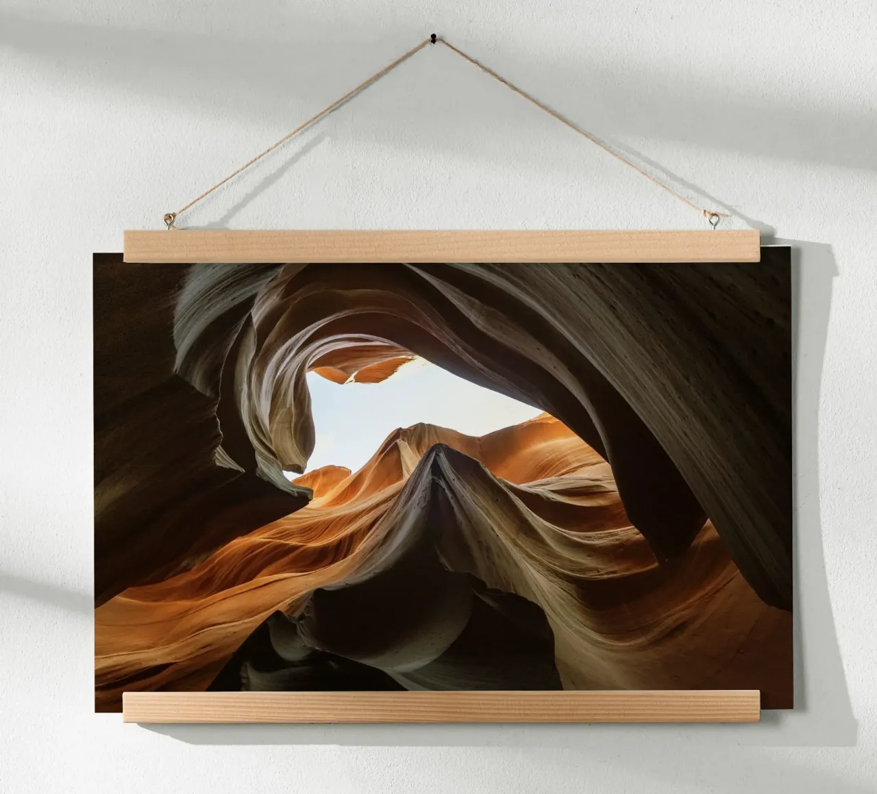 Antilope Canyon 1 poster con telaio in legno da Barbara Buderath Fotodesign