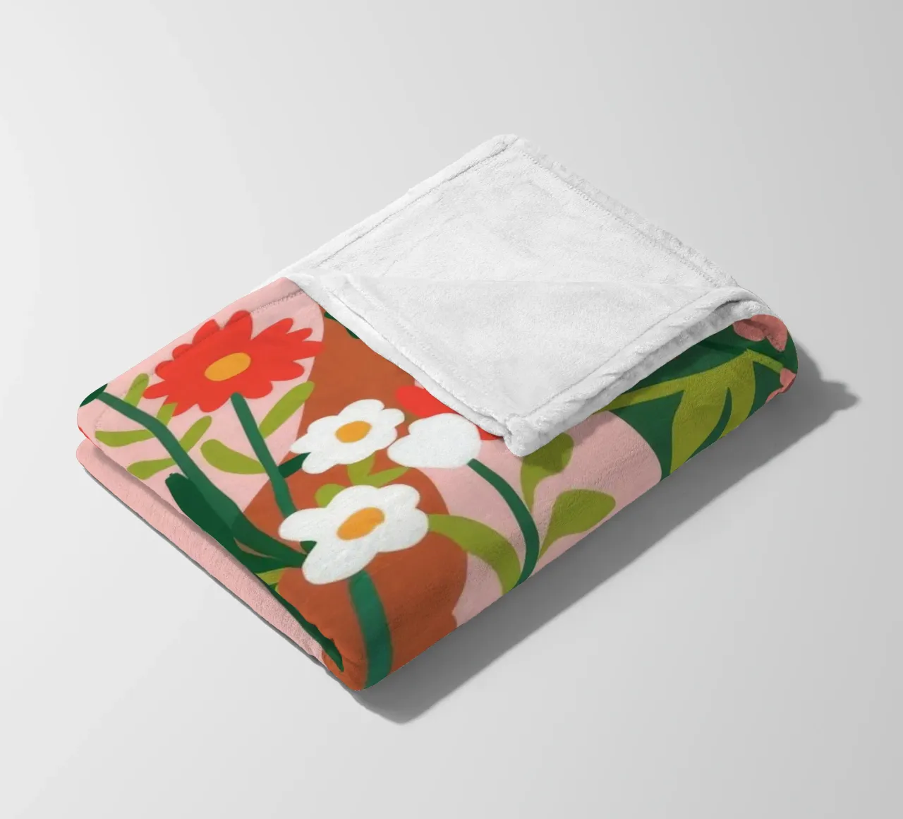 Blumige Umarmung Fleecedecke von Emery Kate