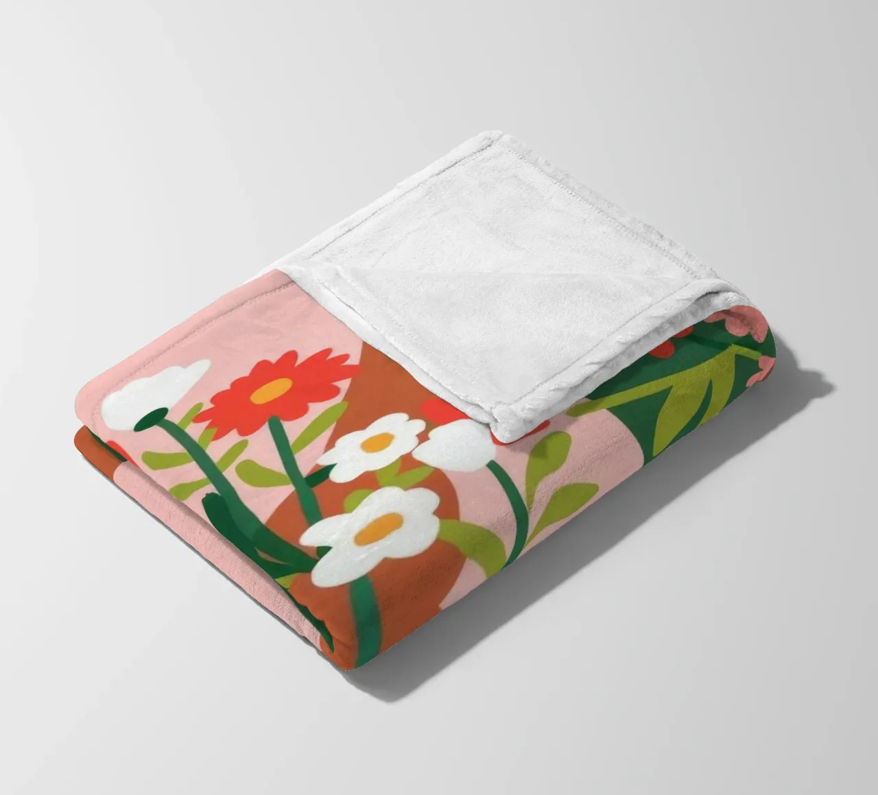 Blumige Umarmung Fleecedecke von Emery Kate