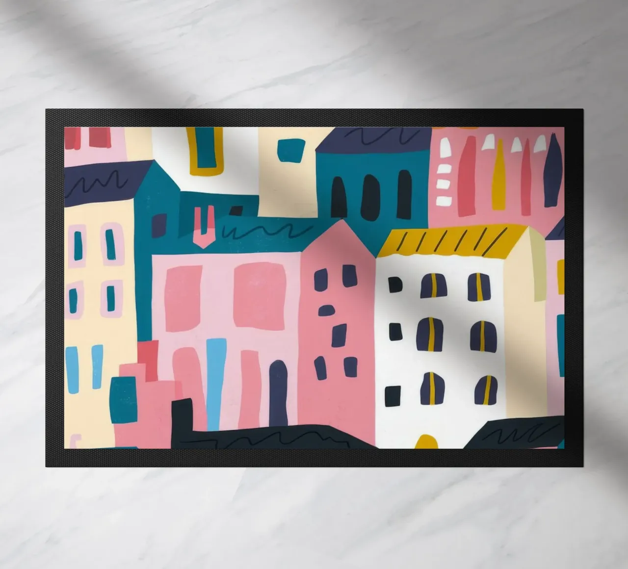 Paesaggio urbano colorato zerbino da Emery Kate