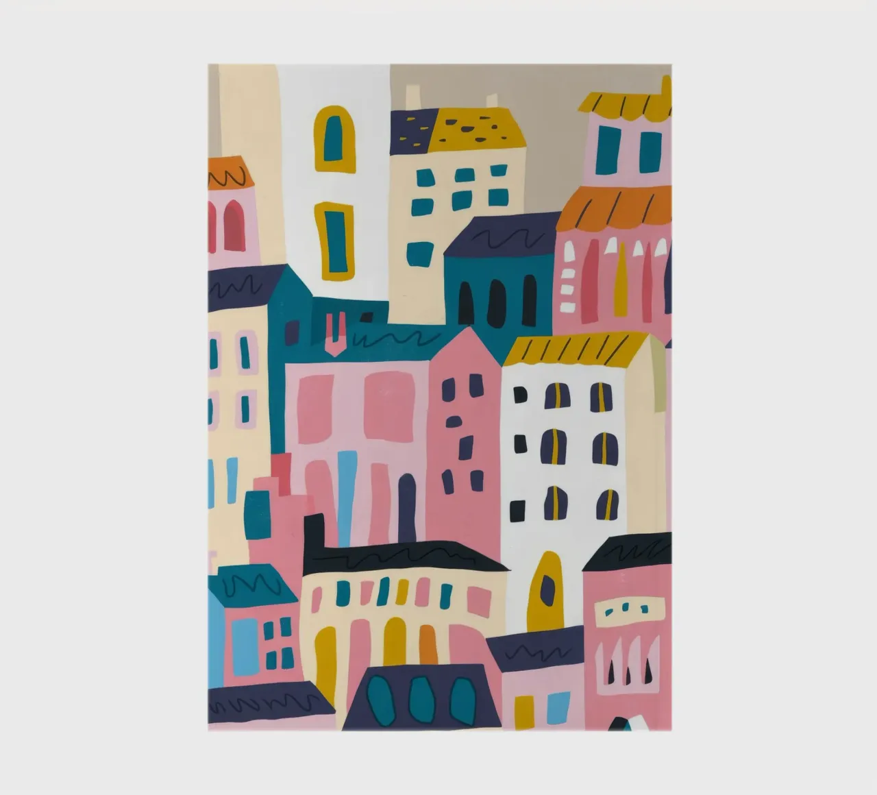 Colorful Cityscape notebook by Emery Kate