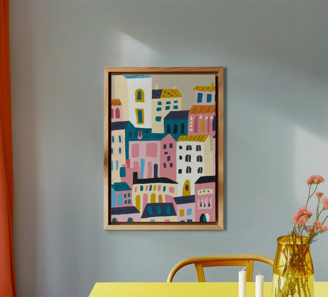Paesaggio urbano colorato alluminio dibond da Emery Kate