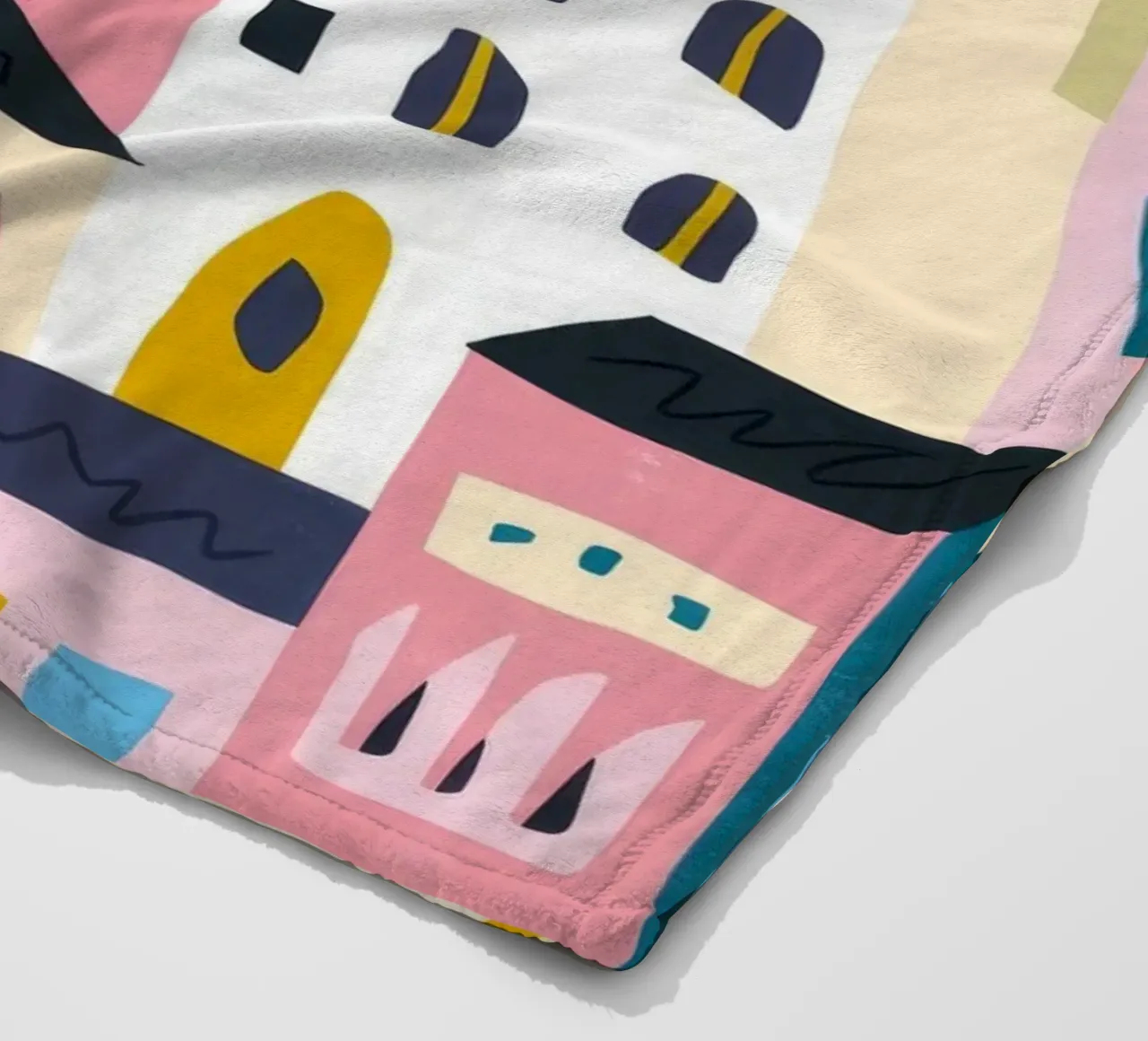 Paesaggio urbano colorato coperta in pile da Emery Kate