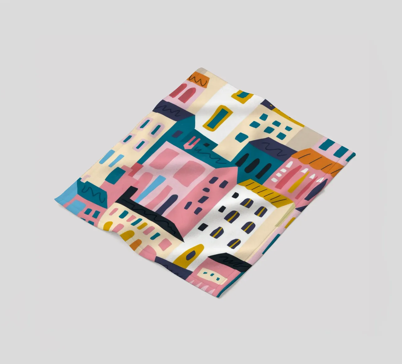 Paesaggio urbano colorato coperta in pile da Emery Kate