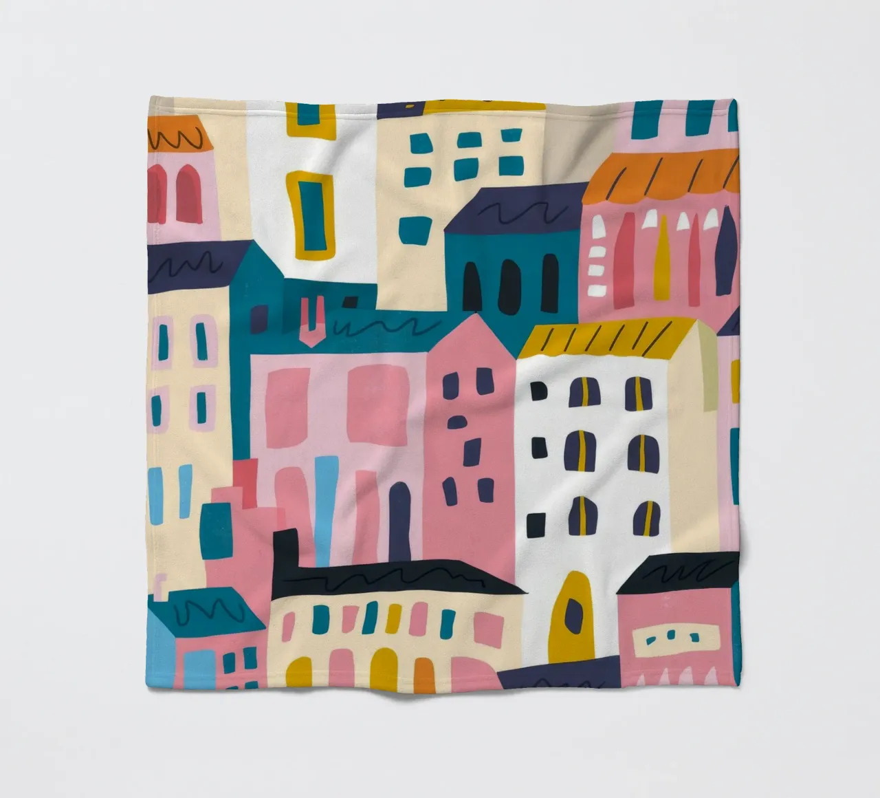 Paesaggio urbano colorato coperta in pile da Emery Kate