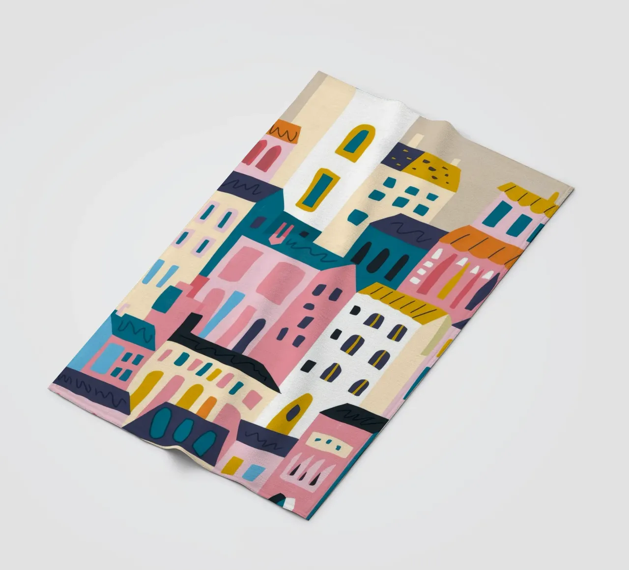 Paesaggio urbano colorato coperta in pile da Emery Kate