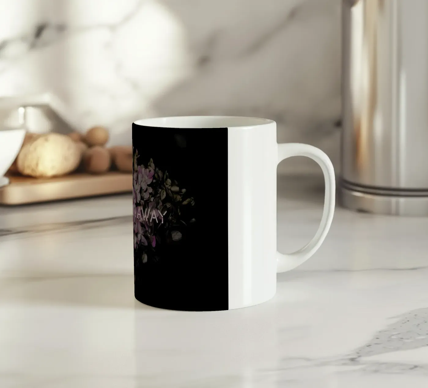 Let's run away ceramic mug by Oh Darling