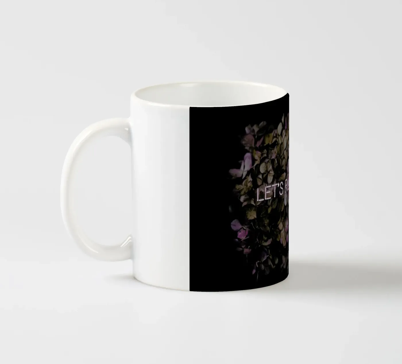 Let's run away ceramic mug by Oh Darling