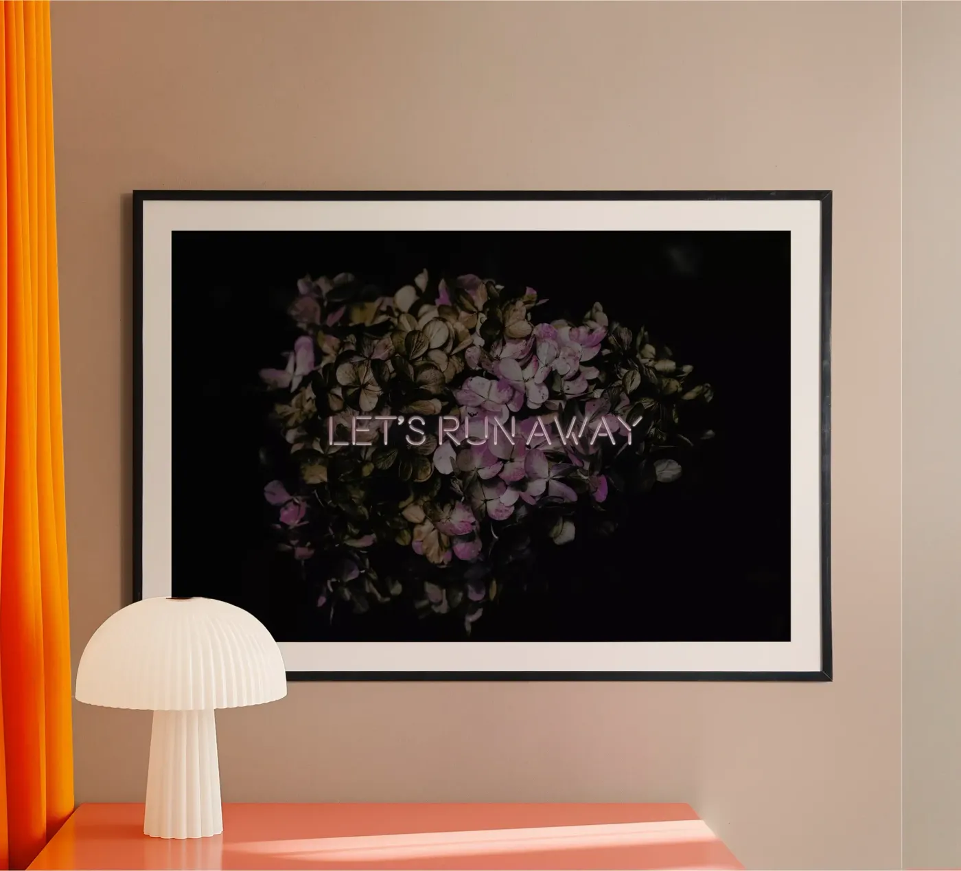 Let's run away poster by Oh Darling