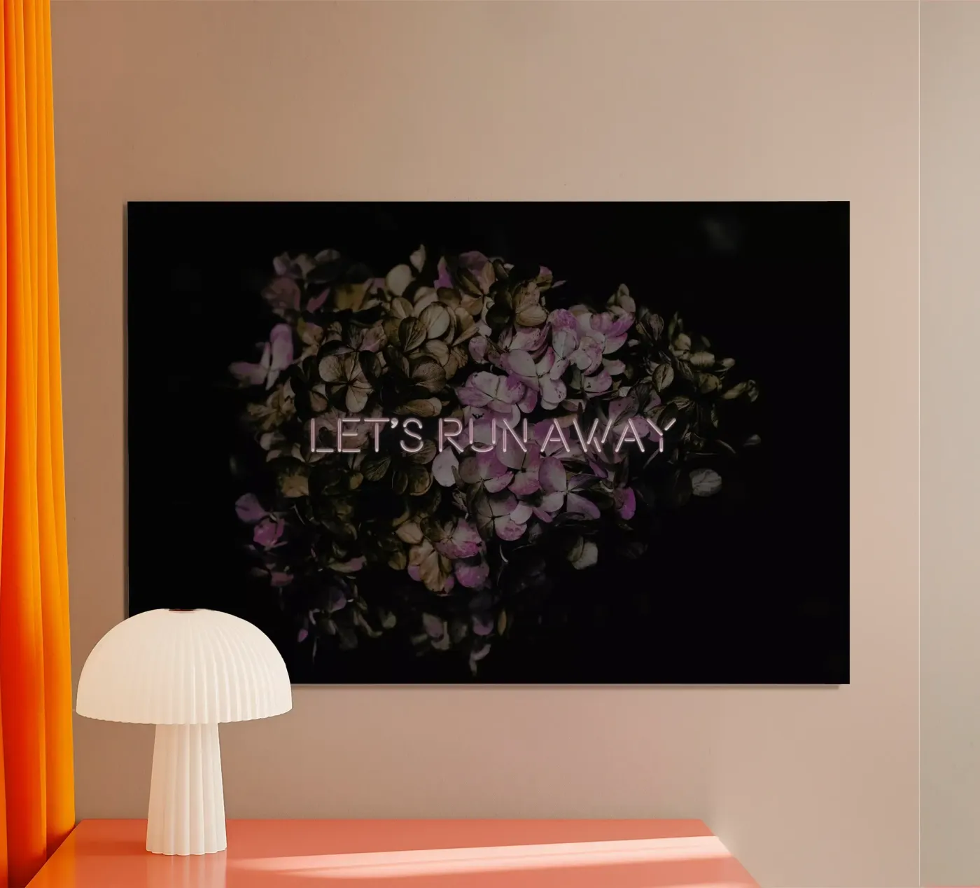 Let's run away poster by Oh Darling