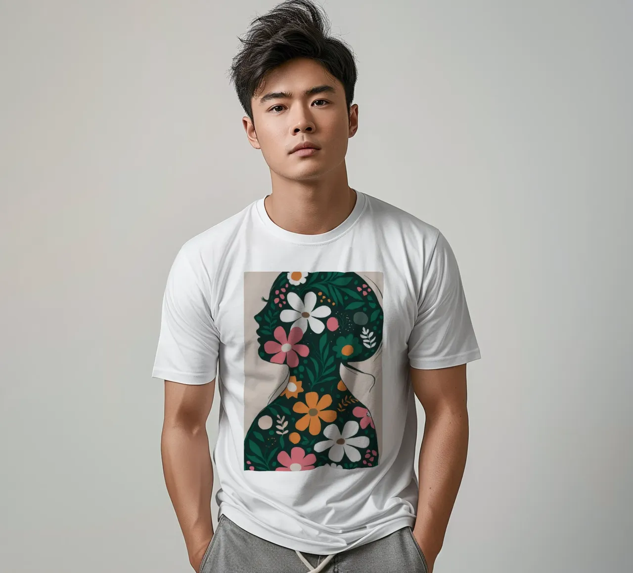 Silueta floral camiseta de Emery Kate