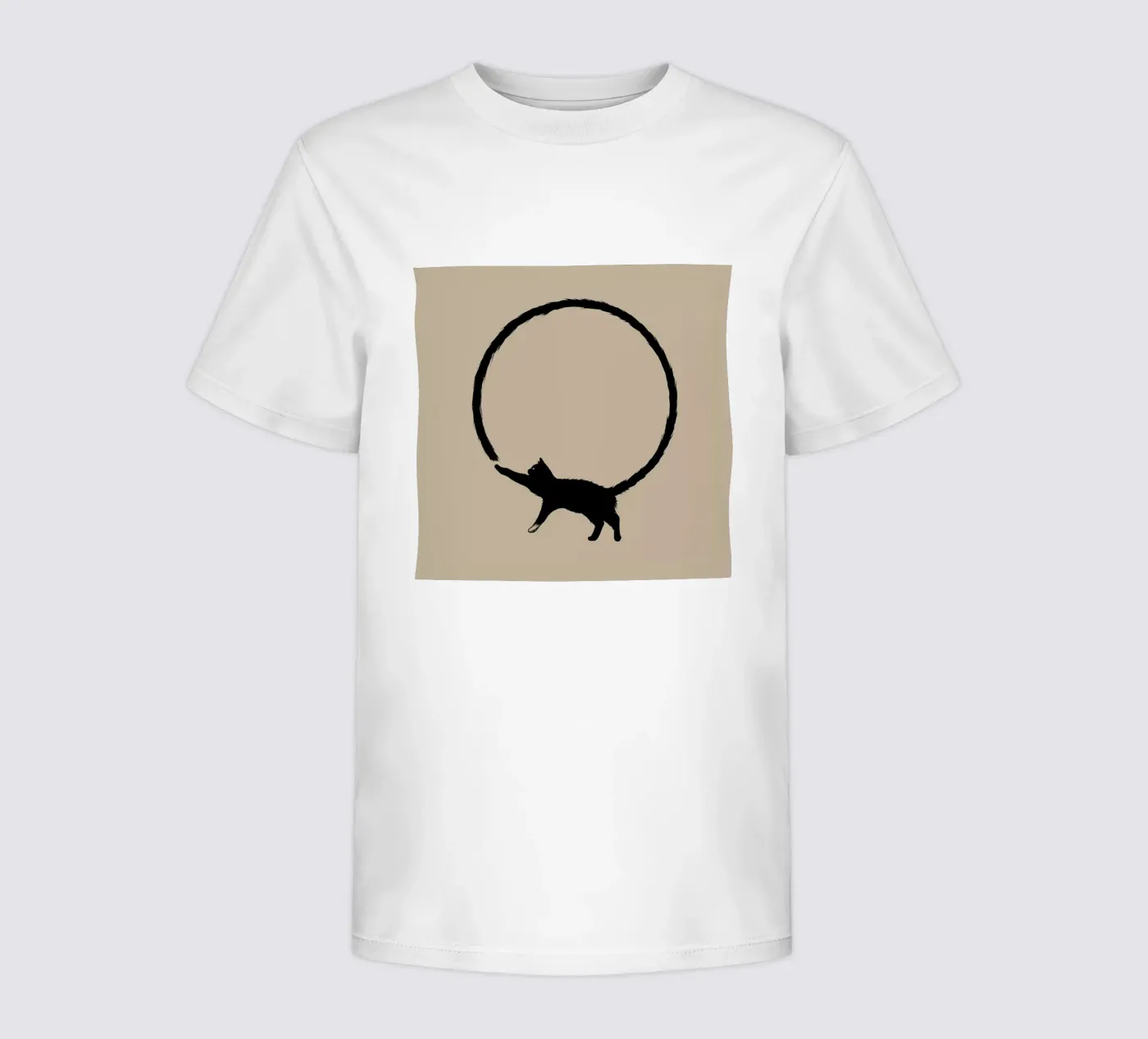 Cat Circle t-shirt bambini da Jared Yamahata