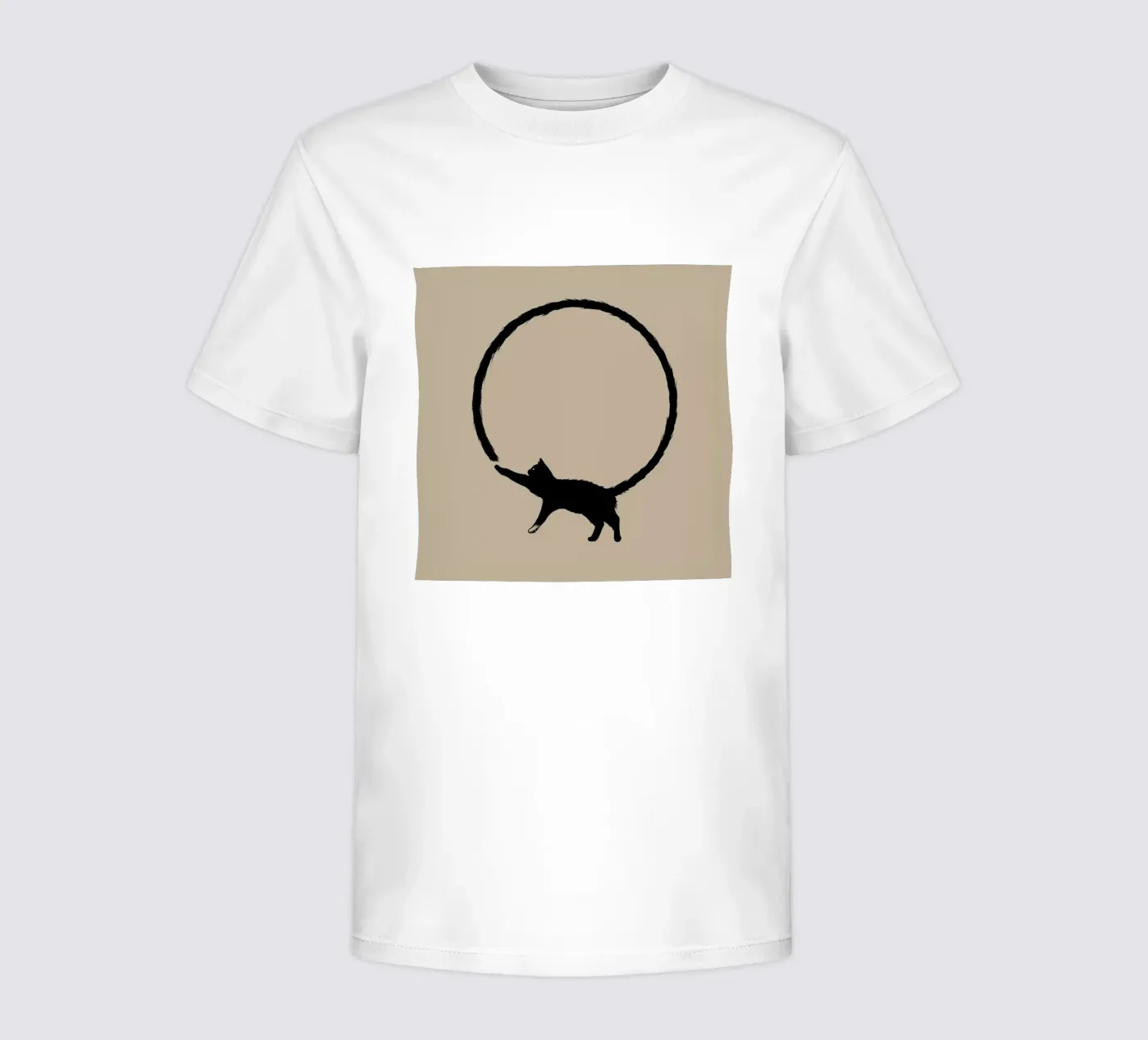 Cat Circle t-shirt bambini da Jared Yamahata