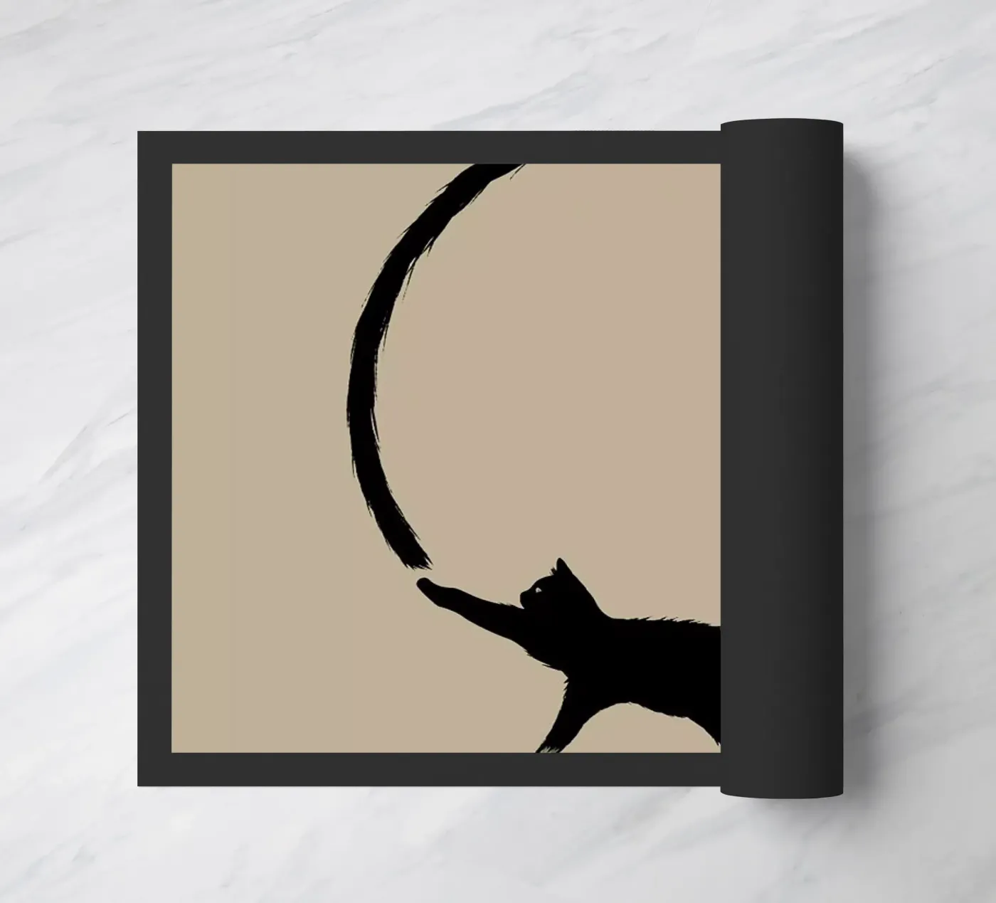 Cat Circle Fußmatte von Jared Yamahata