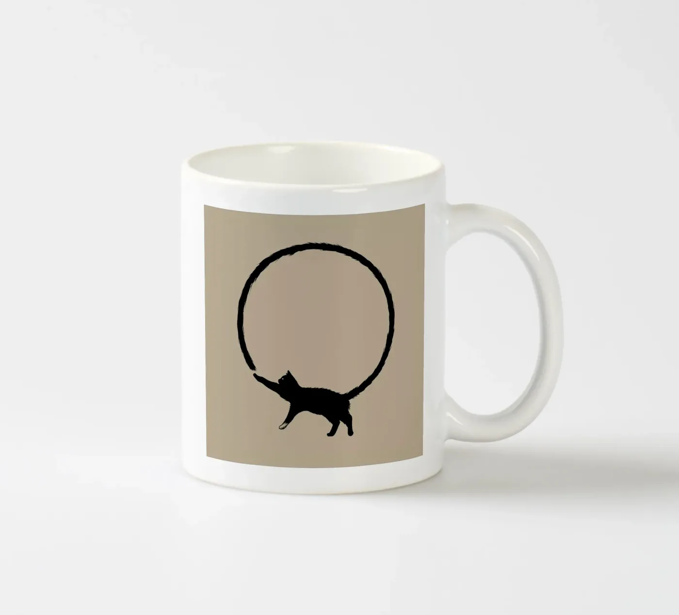 Cat Circle ceramic mug by Jared Yamahata