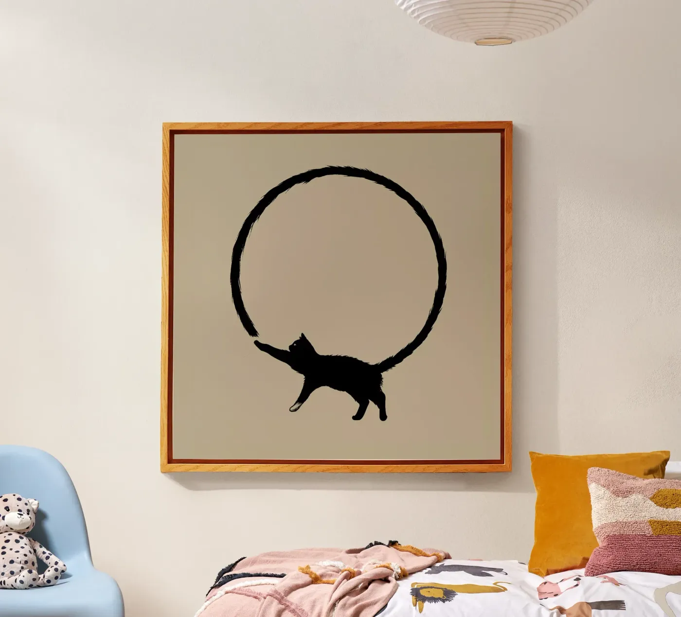 Cat Circle Acryl-Glas von Jared Yamahata