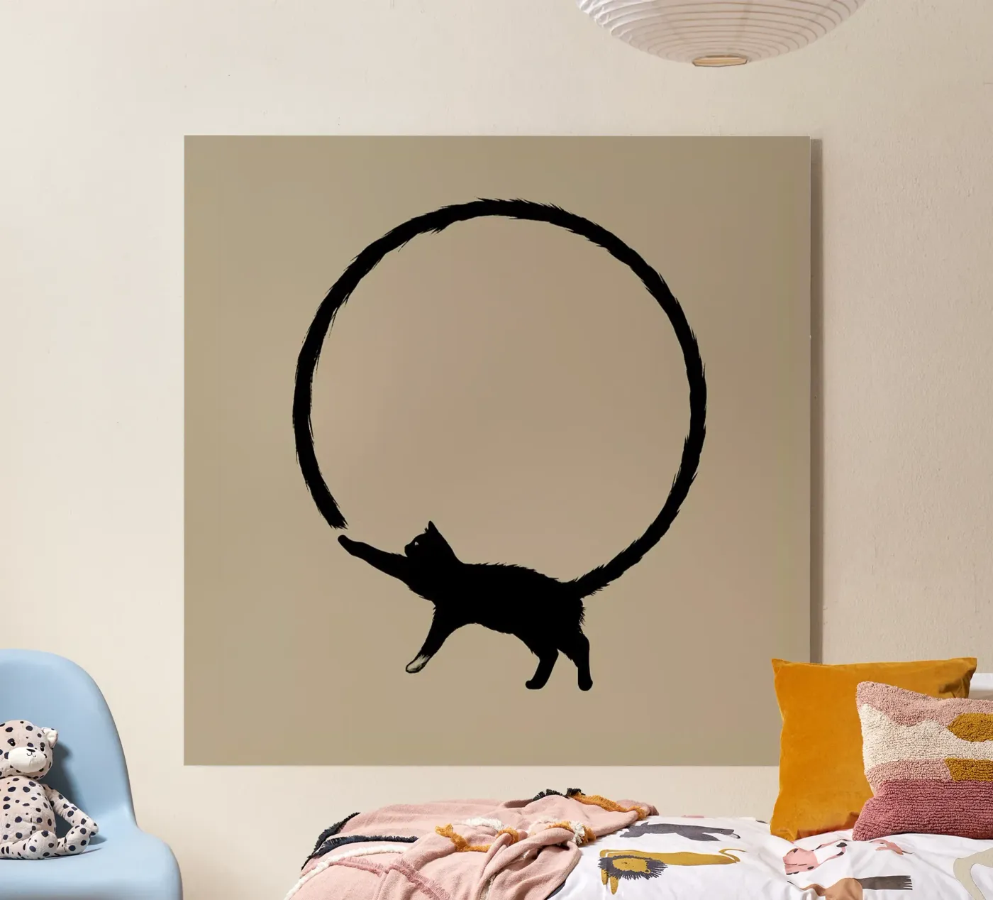 Cat Circle acryl van Jared Yamahata