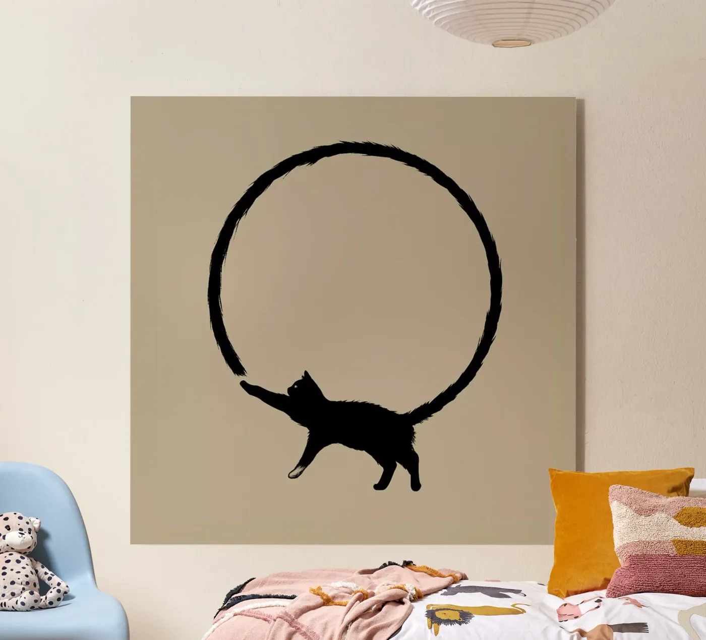 Cat Circle Acryl-Glas von Jared Yamahata
