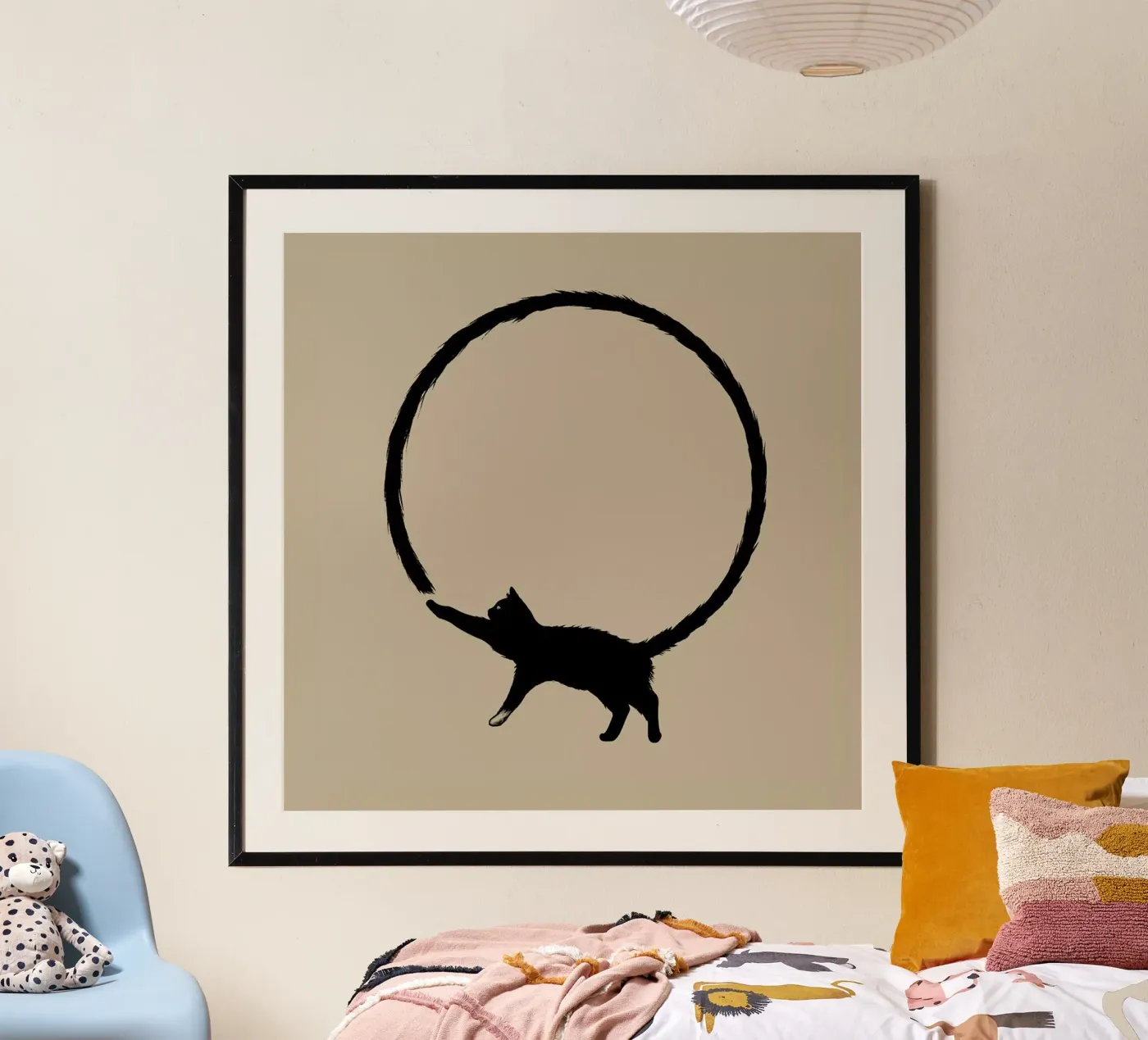 Cat Circle poster van Jared Yamahata