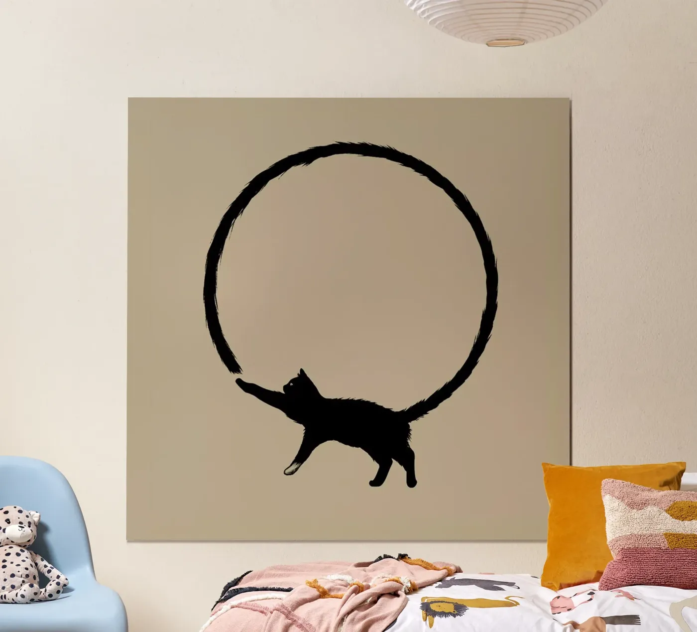 Cat Circle poster van Jared Yamahata