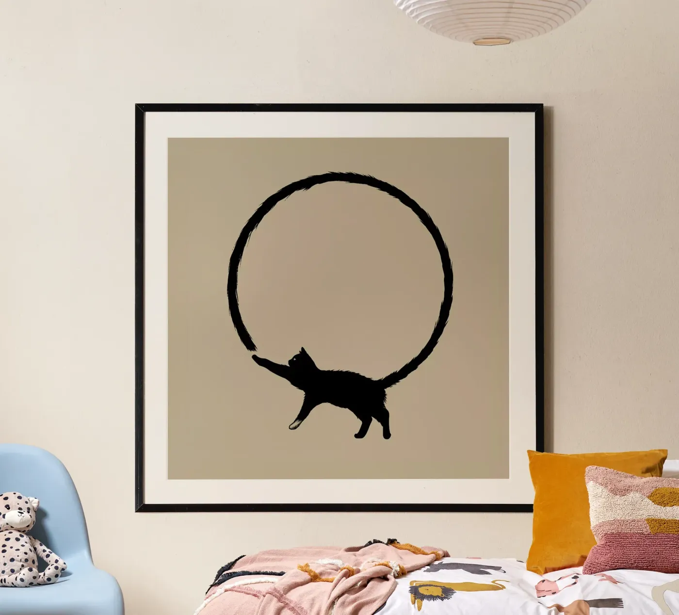 Cat Circle poster van Jared Yamahata